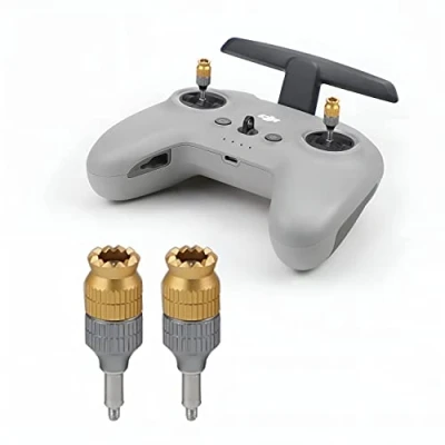 Immagine di Prodrocam Joystick estensibile per telecomando DJI FPV, in metallo, accessorio controller drone, maggiore sensibilità e lunghezza regolabile (1 paio)