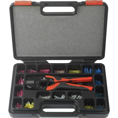 Immagine di TOOLCRAFT HJ540168BC A1A5 TO 7104990 Kit pinza crimpatrice 168 parti Connettore termoretraibile, a compressione 0.5 fino 8 mm² incl. Assortimento