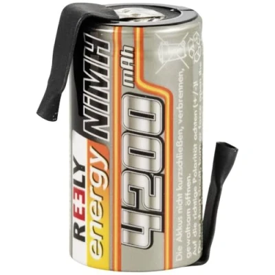 Immagine di Reely Batteria ricaricabile a cella singola NiMH Sub C 1.2 V 4200 mAh con linguette saldare