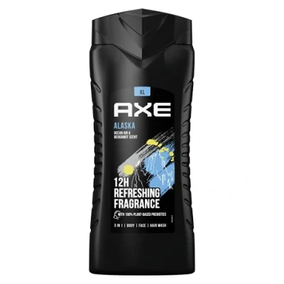 Immagine di Axe 3 in 1 Gel doccia e shampoo Alaska XL per freschezza fragranza durature dermatologicamente testato 400 ml, unità