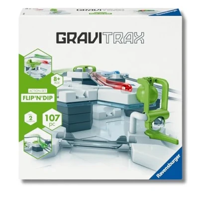 Immagine di Ravensburger GraviTrax 27485 Set Actionset Flip`n`Dip Starter pista per marmi e giocattoli da costruzione a partire dagli 8 anni in su, giocabile solo