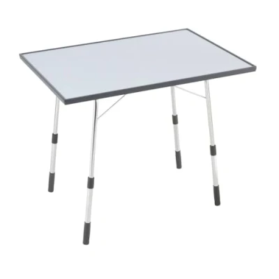 Immagine di Lafuma Mobilier California Tavolo da Campeggio Pieghevole e Regolabile in Altezza, Argento, 91x69x60 cm