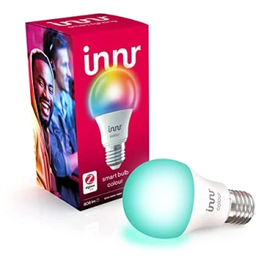 Immagine di innr Smart Lampadina LED 27, Lampadine Luce Bianca e Colorata, Compatibile con Hue*, Alexa, Amazon Echo (4a gen), Lampade Zigbee, Dimmerabile, 806 lumen 1 Pack