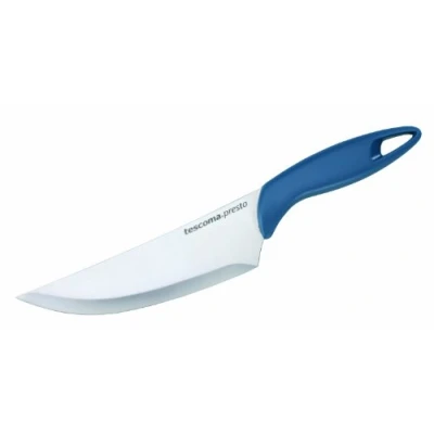 Immagine di Tescoma 863029 Presto Coltello Cuoco, Acciaio Inossidabile, Blu, 17 cm, 1 Pezzo