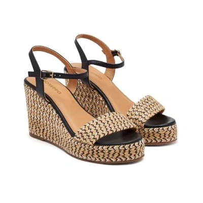 Immagine di GIOSEPPO Chippewa, Sandalo Espadrillas con Zeppa Donna, Nero, 37 EU