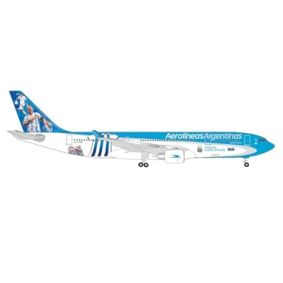 Immagine di Herpa modello di aereo Aerolíneas Argentinas Airbus A330 200 LV FVH in scala 1:500 aereo, pezzo da collezione, miniatura deco, statuetta senza supporto metallo