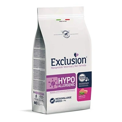 Immagine di Exclusion Hypoallergenic Medium/Large con Maiale E Piselli per Cani da 2 kg