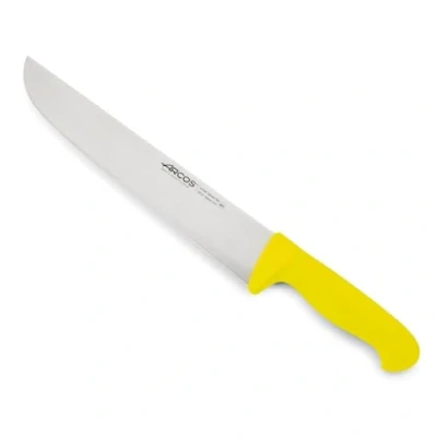 Immagine di Arcos Serie 2900 Coltello Scannare Macellaio Bistecca Lama Acciaio Inossidabile Nitrum 300 mm Manico Polipropilene Colore Giallo