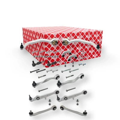 Immagine di FEBI BILSTEIN 176262 Kit braccio oscillante, Sospensione ruota Assale anteriore Sx, Dx con barra d&#039;accoppiamento AUDI: A4 B6 Avant