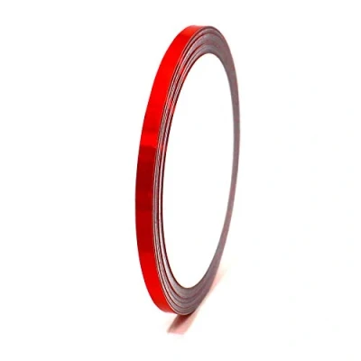 Immagine di Strisce decorative autoadesive per fai da te, 10 m, mobili, auto, moto, modellismo, te (ologramma rosso, 5 mm di larghezza)