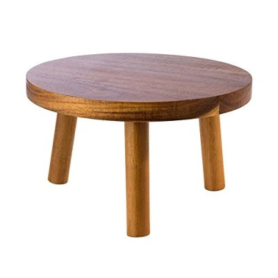 Immagine di APS 33256 Supporto per buffet in legno di acacia, Ø 25 x 15 cm