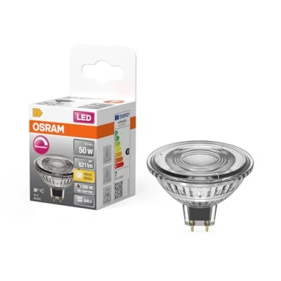 Immagine di OSRAM 4099854456893 Lampada riflettore a LED ERP E (A G) GU5.3 6.1 W Bianco caldo (Ø x A) 50.00 mm 1 pz.