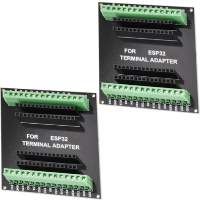 Immagine di 2 pezzi ESP32 Breakout Board per 30PIN, scheda di sviluppo 2,4 GHz Dual Core WLAN + Bluetooth in 1 microcontrollore ESP WROOM 32 Chip Arduino