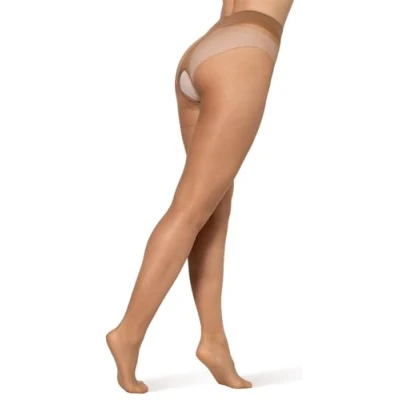 Immagine di BANANALU 20 Collant Ouvert con cavallo aperto, bronzo, L