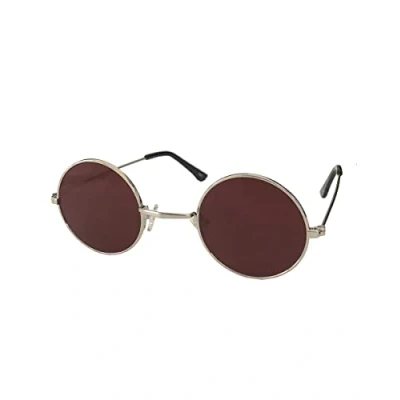 Immagine di Stile Daredevil Teashade occhiali da sole, cornice d&#039;Argento / Rosso lente