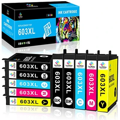 Immagine di LeciRoba 603xl per cartucce Epson 603 xl multipack e compatibili XP 2100 2150 3100 3105 4100 4150 Workforce WF 2810 2820 2840 2870 (10 PK)