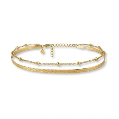 Immagine di GD GOOD.designs Cavigliera oro per donna I a più file Regolabile catena di serpenti dorata Impermeabile
