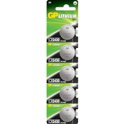 Immagine di GP Batteria a bottone CR 2430 3 V 5 pz. Litio GPCR2430 7C5