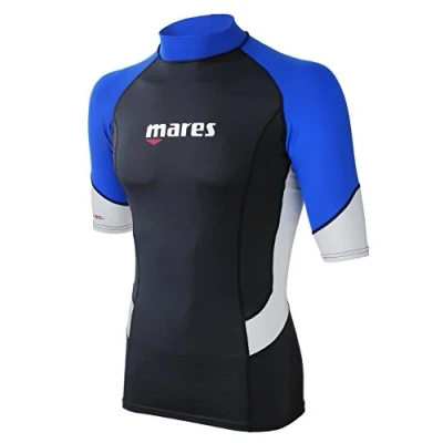 Immagine di Mares Rash Guard, Maglia Protettiva UPF 50+ con Manica Corta Uomo, Multicolore, XL