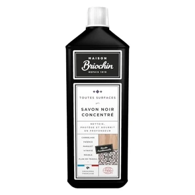 Immagine di Maison BRIOCHIN Sapone nero concentrato Pulisce, nutre, protegge e fa brillare tutte le superfici anche fragili Multiuso Olio di lino Certificato Ecocert Made in France 1L