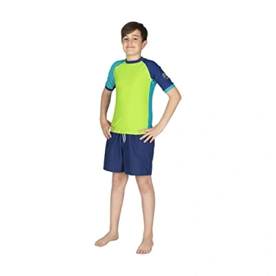 Immagine di Mares Seaside Shield Youth; Maglia Rashguard Protettiva a Maniche Corte Ragazzi, Lime, M