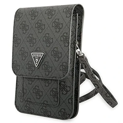 Immagine di GUESS Borsa Guwbsatmgr Grigio Saffiano Triangle, Portafoglio Bi Fold Unisex Adulto, Nero, x