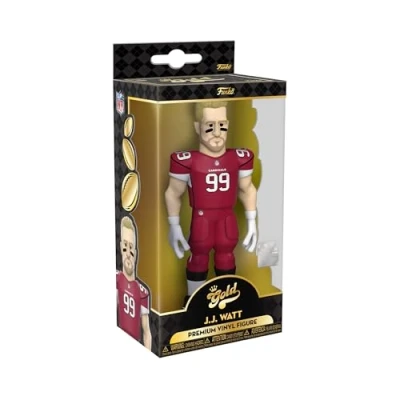 Immagine di Funko Gold 5&quot; NFL: Texans JJ Watt (Away Uni) Probabilità di 1/6 per la Variante Chasease Figura D&#039;azione in Vinile da Collezione Idea Regalo il Compleanno Merchandising Ufficiale