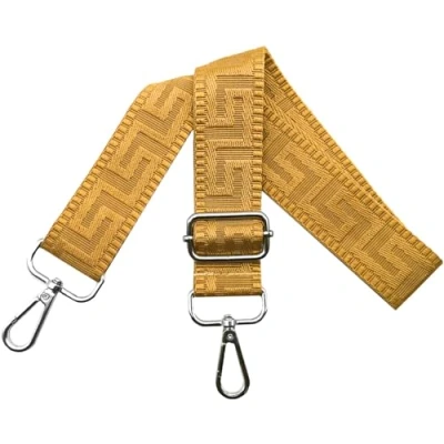 Immagine di Tracolla Regolabile per Borsa Donna Colorate Cinghia a Spalla di Ricambio Larga 3.26cm con Argento Moschettoni, Borsette, Crossbody, Giallo puro
