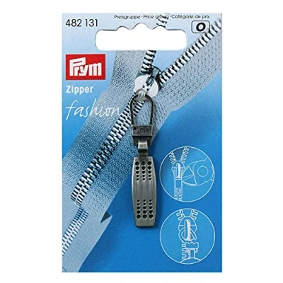 Immagine di Prym Cerniera, Metallo, Grigio/Nero, Matrix, Schwarz gebürstet, 1 Stück