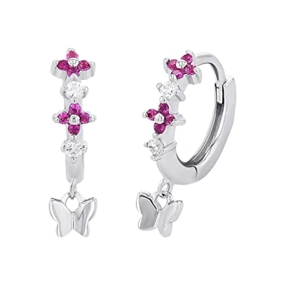 Immagine di Prinzessin Lillifee Schmetterling Orecchini per bambini, Taglia: One Size, Silber