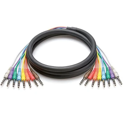 Immagine di Hosa CSS 801, Balanced Snake, 1/4 in TRS to Same, 1 m
