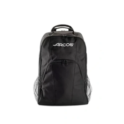 Immagine di Arcos Borsa Portacoltelli Zaino per Coltelli 9 Pezzi Polyester 600D Ricoperto in PVC 330 x 480 185 mm Colore Nero (COLTELLI Non Inclusi)