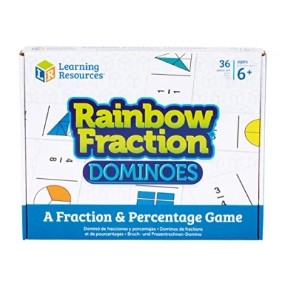 Immagine di Learning Resources Domino per imparare le frazioni Rainbow Fraction