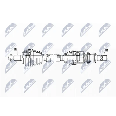 Immagine di NTY NPW RE 194 Albero motore / Semiasse Assale anteriore Dx 940 Cambio manuale