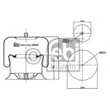 Immagine di FEBI BILSTEIN 39854 Soffietto, Sospensione pneumatica