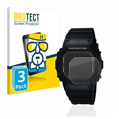 Immagine di brotect Pellicola Protettiva Vetro per Casio G Shock GW 5000 1JF Protezione Schermo (3 Pezzi) [Durezza Estrema 9H, Chiaro]