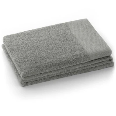 Immagine di AmeliaHome Telo doccia 70 x 140 cm acciaio 100% cotone qualità assorbente argento grigio Amari