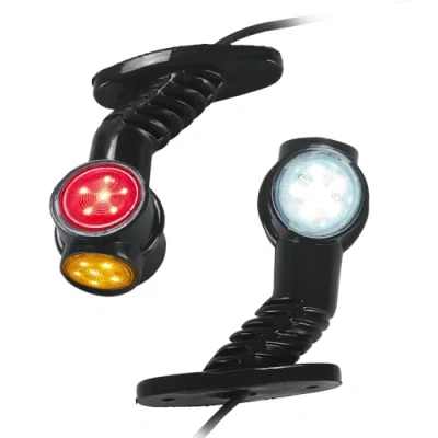 Immagine di NEWFUN luci ingombro 24V Camion,Luci Camper,12 LED di laterali, posizione per rimorchi camion, corso breve, indicatori laterali curva camion
