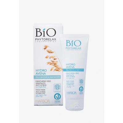 Immagine di Phytorelax Hydro Avena Vegan &amp; Organic FACE MASK Antistress Hydrating Maschera viso, Taglia: 75 ml,