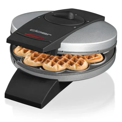 Immagine di Cloer 1629 Macchina per waffel in acciaio INOX opaco, vincitrice del test Stiftung Warentest 01/2011 (costruito come 1621)