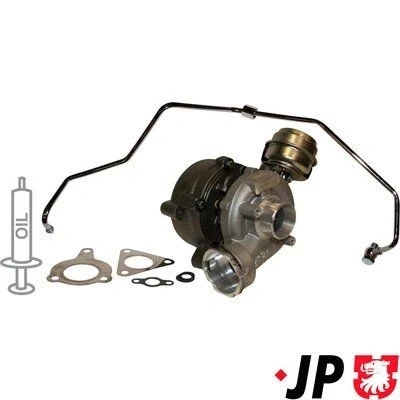 Immagine di JP GROUP 1117801010 Turbina Turbocompressore a gas scarico incl. Kit guarnizioni, con condotto afflusso olio AUDI: A4 B7 Avant, A6 C6 Avant