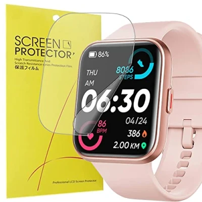 Immagine di Blueshaweu Onetuo, pellicola protettiva compatibile con smartwatch ENOMIR da donna 1,69 inch, HD trasparente, flessibile, in TPU per inch (6 pezzi)