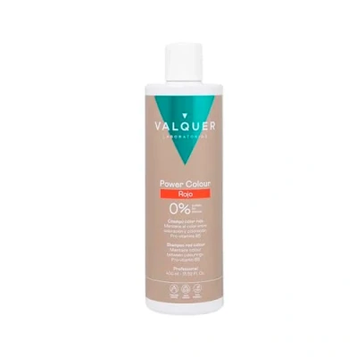 Immagine di Valquer Professional Shampoo Power Color capelli tinti. Vegano e senza solfati (rosso). Enhancer 400 ml