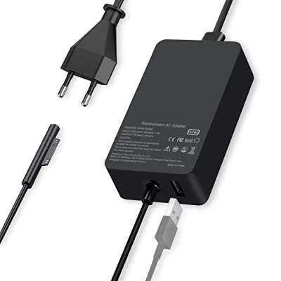 Immagine di 65W Alimentatore Surface Pro Caricatore per Microsoft 9/8/7/6/5/4/3/X, Go 3/2, Laptop /4/3/2