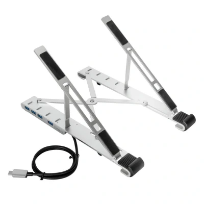 Immagine di Targus AWU100205GL Supporto per notebook Regolabile in altezza, Funzione HUB USB