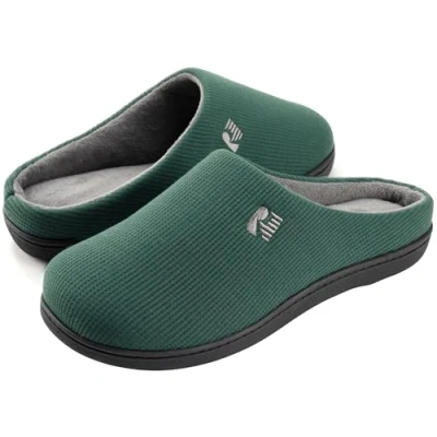 Immagine di RockDove Bicolore Pantofola da Uomo in Memory Foam, 42/43 EU, Verde Grigiastro