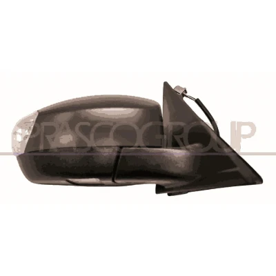 Immagine di Specchio retrovisore esterno Prasco Premium FD0797323P Dx con la prima mano elettrico termico, convesso, illuminazione ambiente, senza tinta