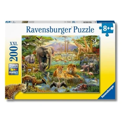 Immagine di Ravensburger Animals of The Savanna 200 Piece Jigsaw Puzzle with Extra Large Pieces For Kids Age 8 Years and Up
