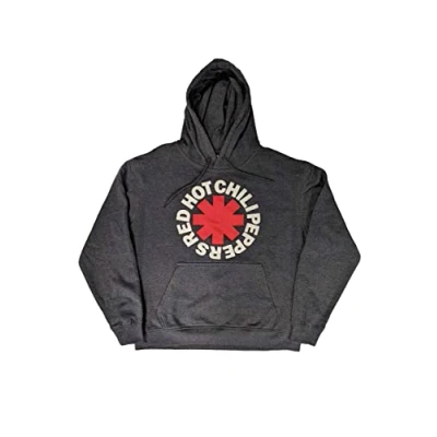 Immagine di Red Hot Chili Peppers Felpa con Cappuccio Classic Asterisk Ufficiale Unisex Size M