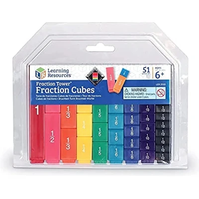 Immagine di Learning Resources Risorse per l&#039;apprendimento Fraction Tower Cubes